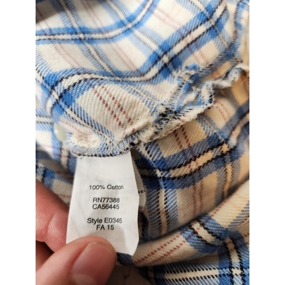 Madewell Flannel Oversized Boyshirt in Benton Plaid Size XS - Picture 7 of 7